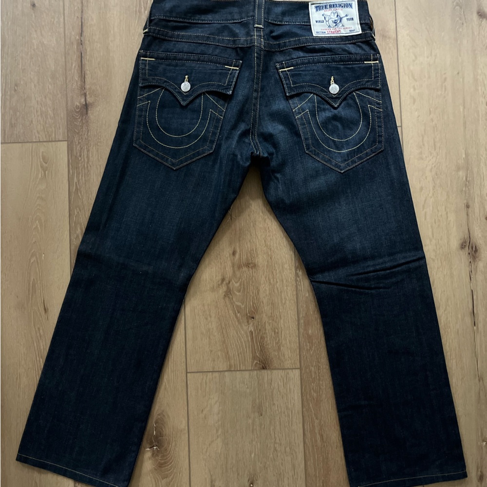 True Religion - men’s straight cut - dark blue jeans - size 33